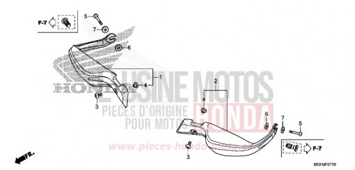 KNUCKLE GUARD VFR1200XJ de 2018